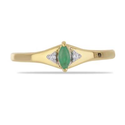 BUY EMERALD TRANSPARENT GEMSTONE RING IN 925 SILVER